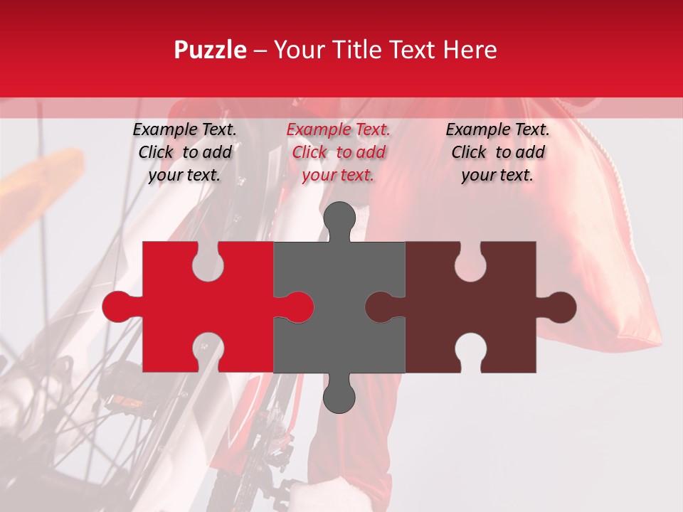 Santa Claus On A Bike PowerPoint Template