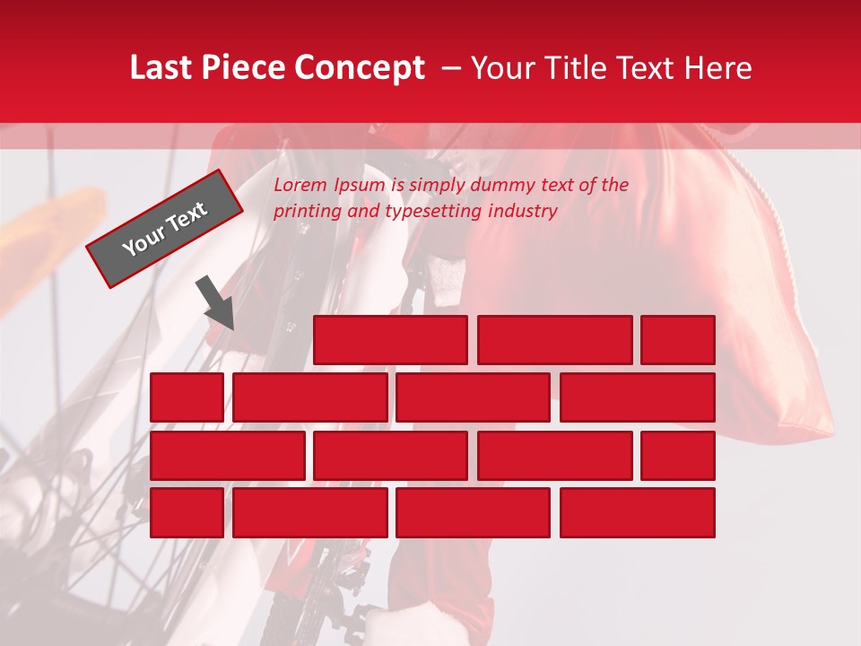 Santa Claus On A Bike PowerPoint Template