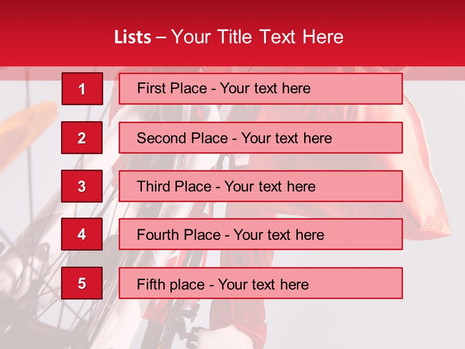 Santa Claus On A Bike PowerPoint Template