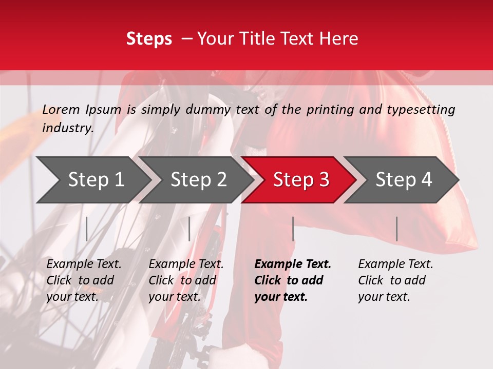 Santa Claus On A Bike PowerPoint Template