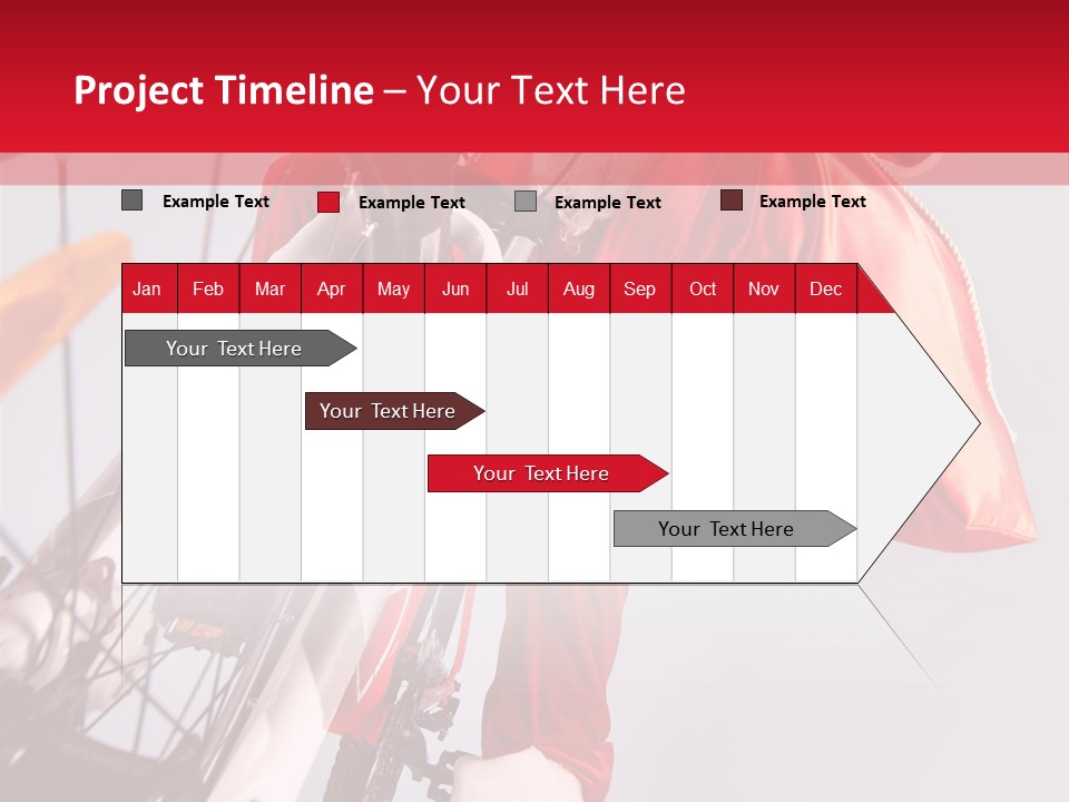 Santa Claus On A Bike PowerPoint Template