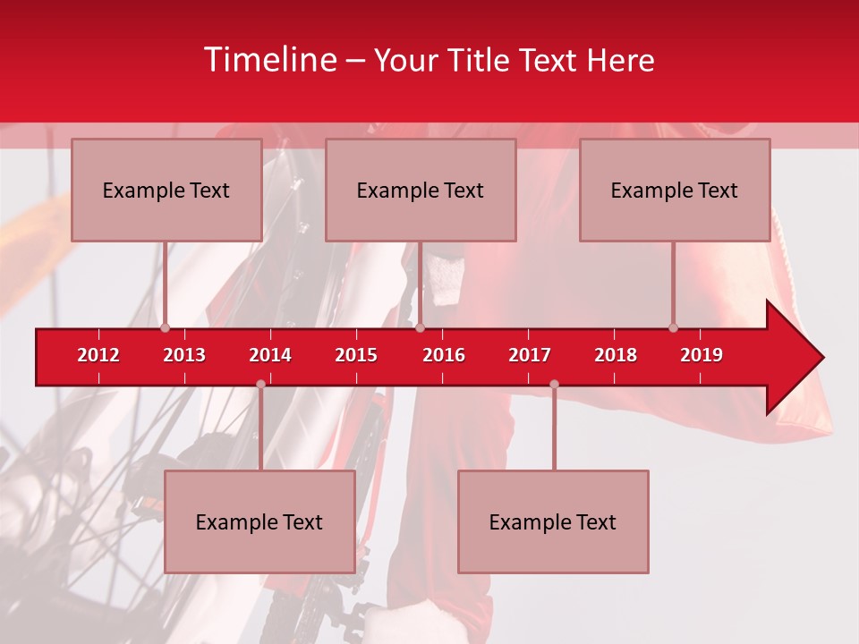 Santa Claus On A Bike PowerPoint Template