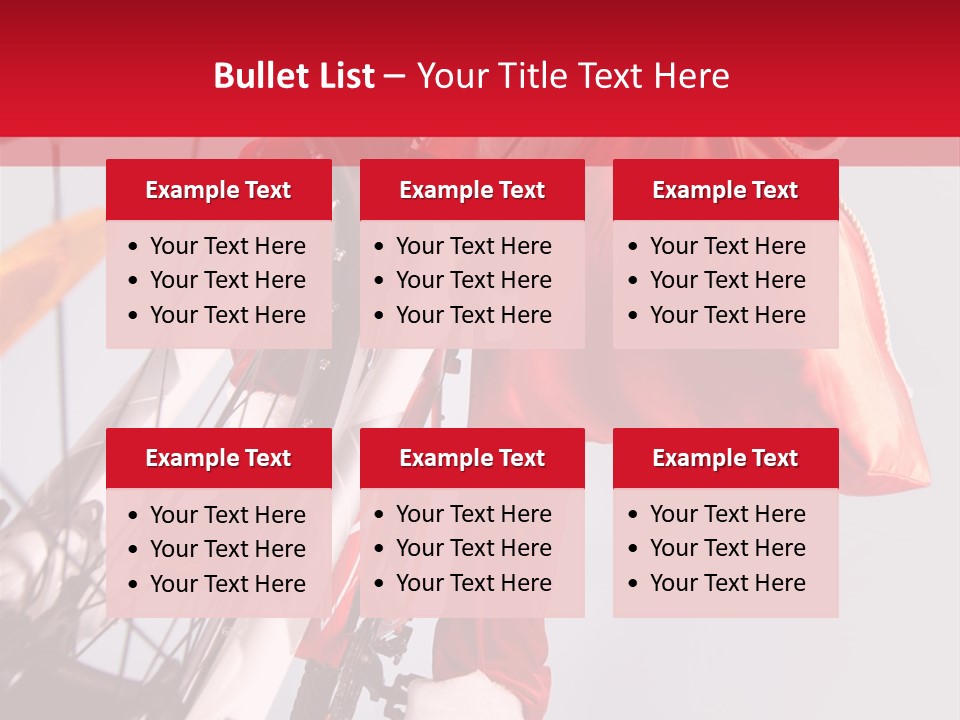 Santa Claus On A Bike PowerPoint Template