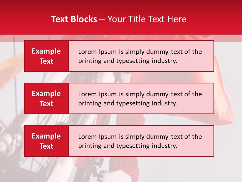 Santa Claus On A Bike PowerPoint Template