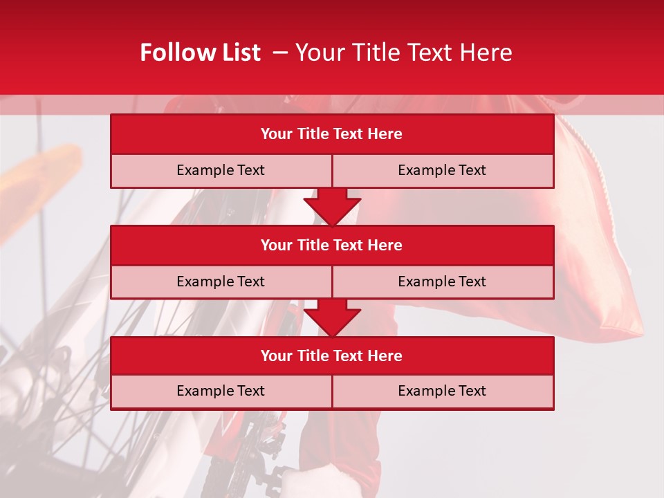 Santa Claus On A Bike PowerPoint Template