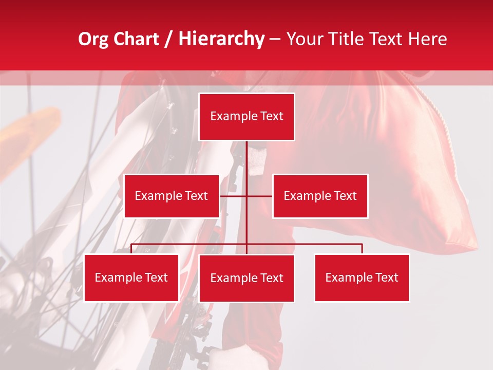 Santa Claus On A Bike PowerPoint Template