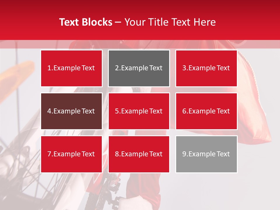 Santa Claus On A Bike PowerPoint Template