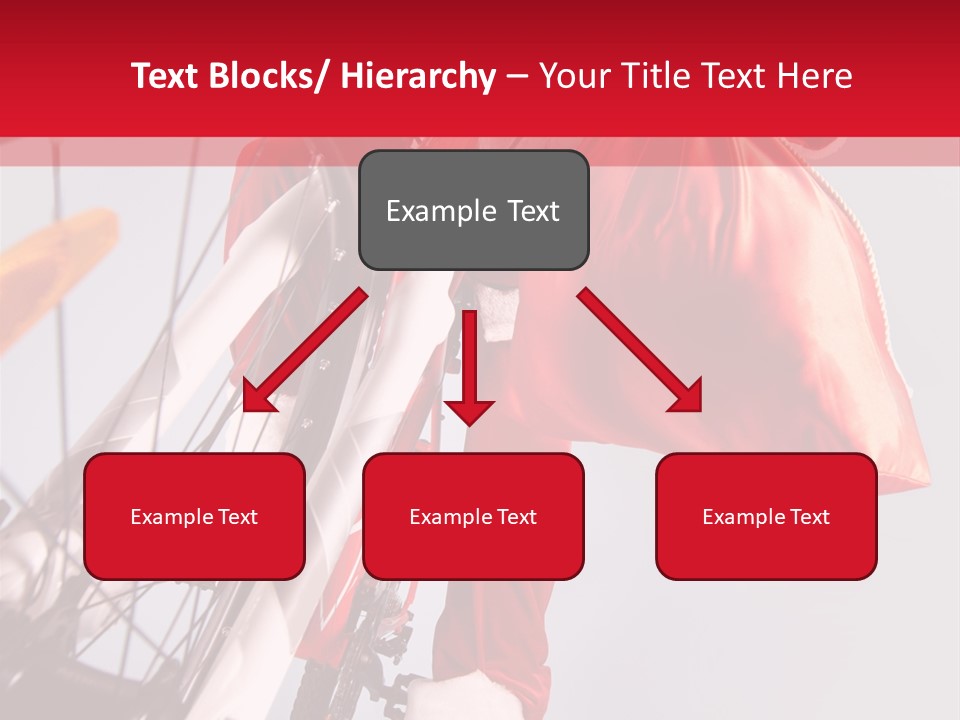 Santa Claus On A Bike PowerPoint Template