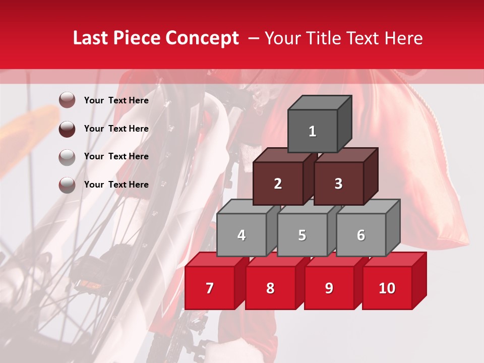 Santa Claus On A Bike PowerPoint Template