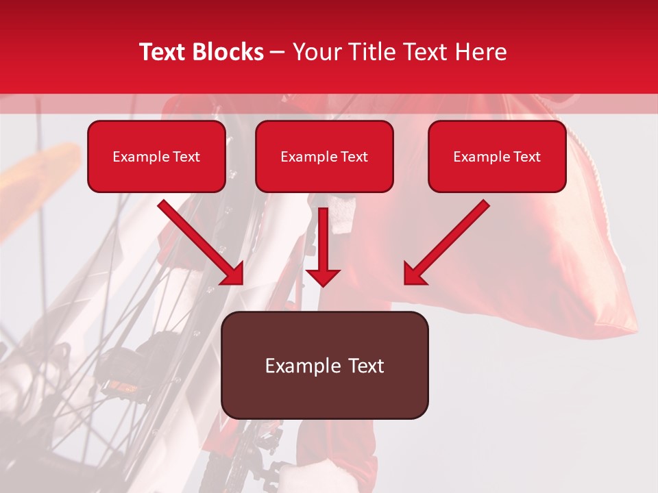 Santa Claus On A Bike PowerPoint Template