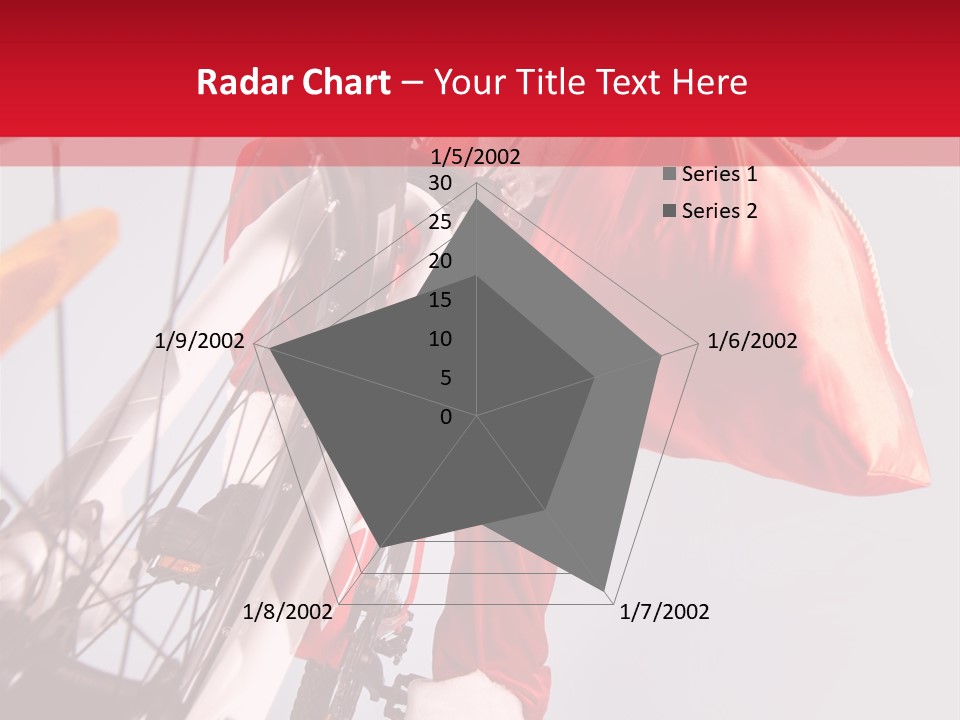 Santa Claus On A Bike PowerPoint Template