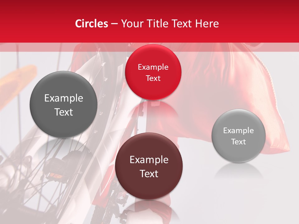 Santa Claus On A Bike PowerPoint Template