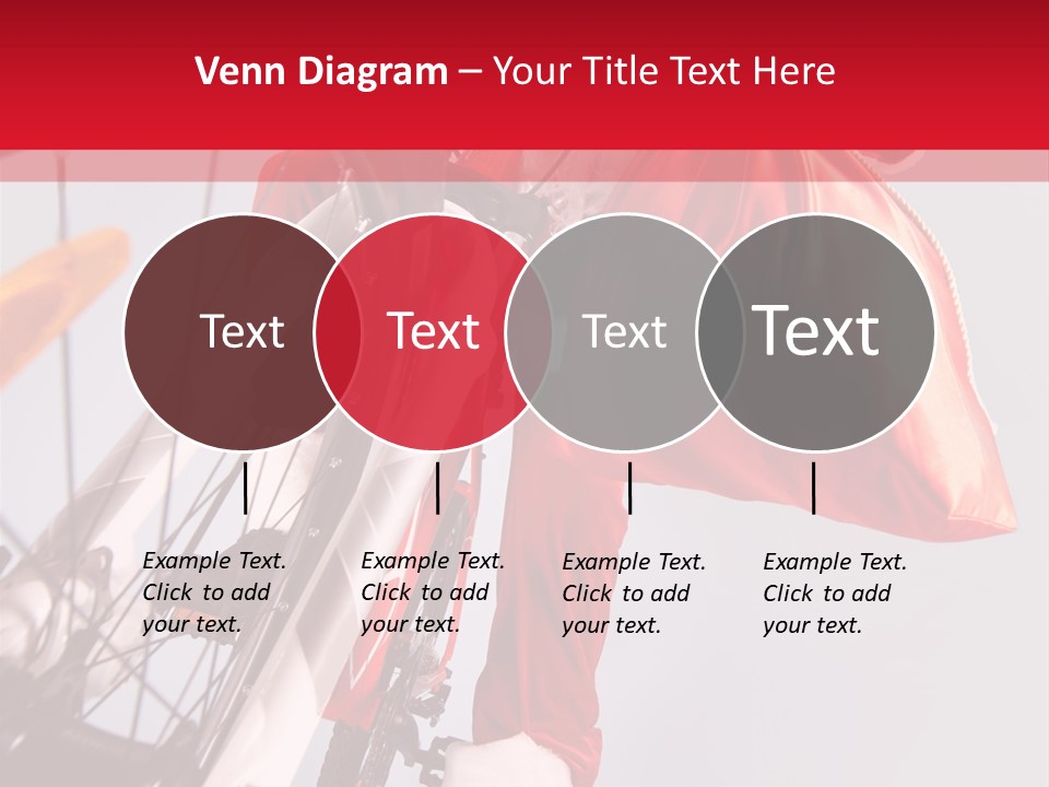 Santa Claus On A Bike PowerPoint Template