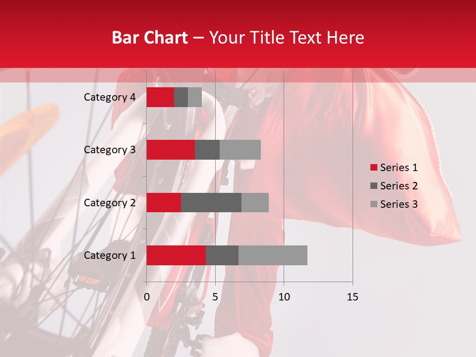 Santa Claus On A Bike PowerPoint Template