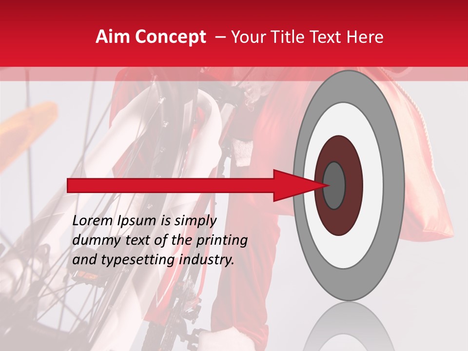 Santa Claus On A Bike PowerPoint Template