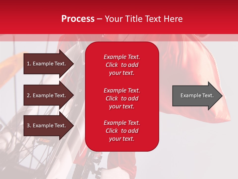 Santa Claus On A Bike PowerPoint Template