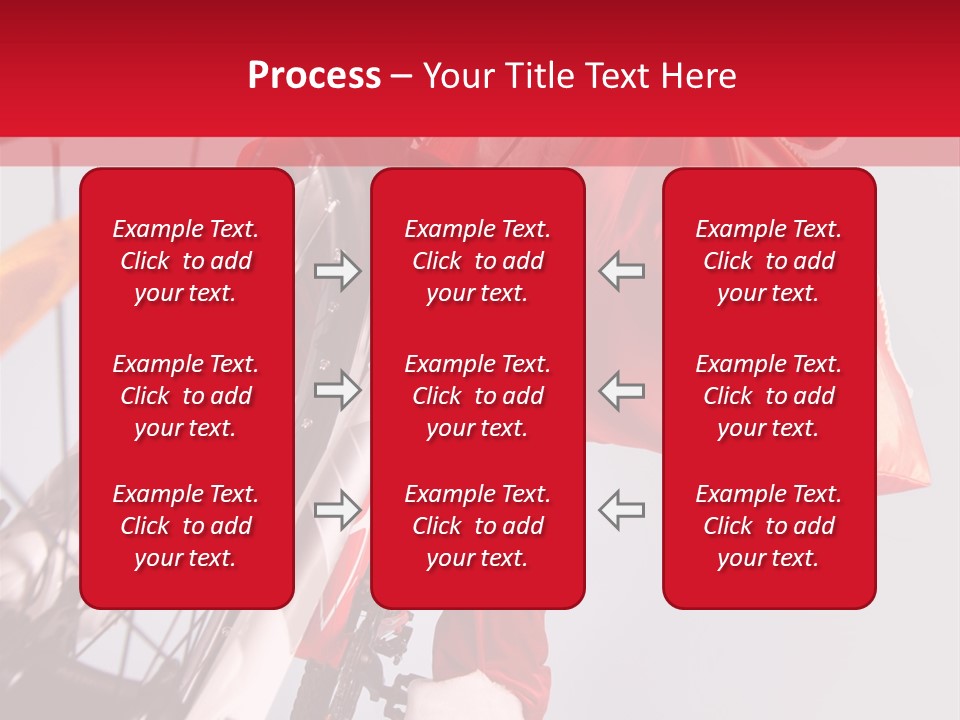 Santa Claus On A Bike PowerPoint Template