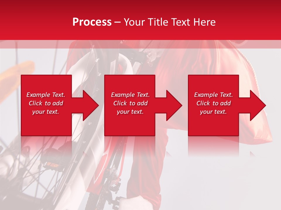 Santa Claus On A Bike PowerPoint Template
