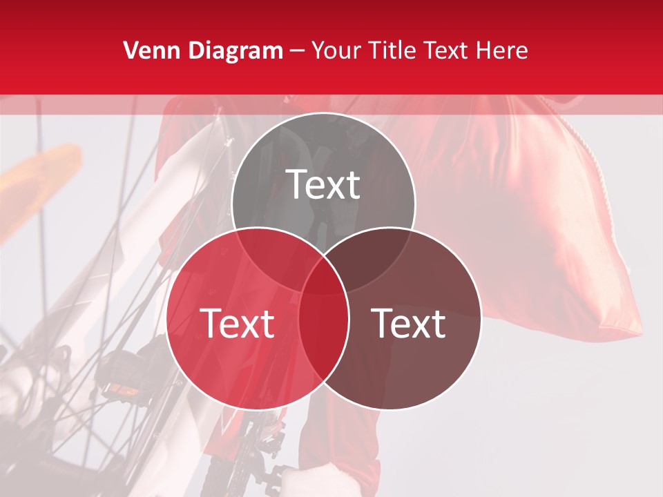 Santa Claus On A Bike PowerPoint Template