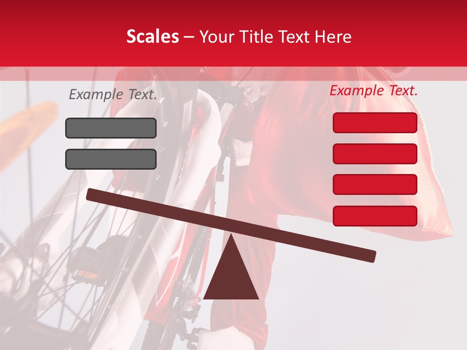 Santa Claus On A Bike PowerPoint Template