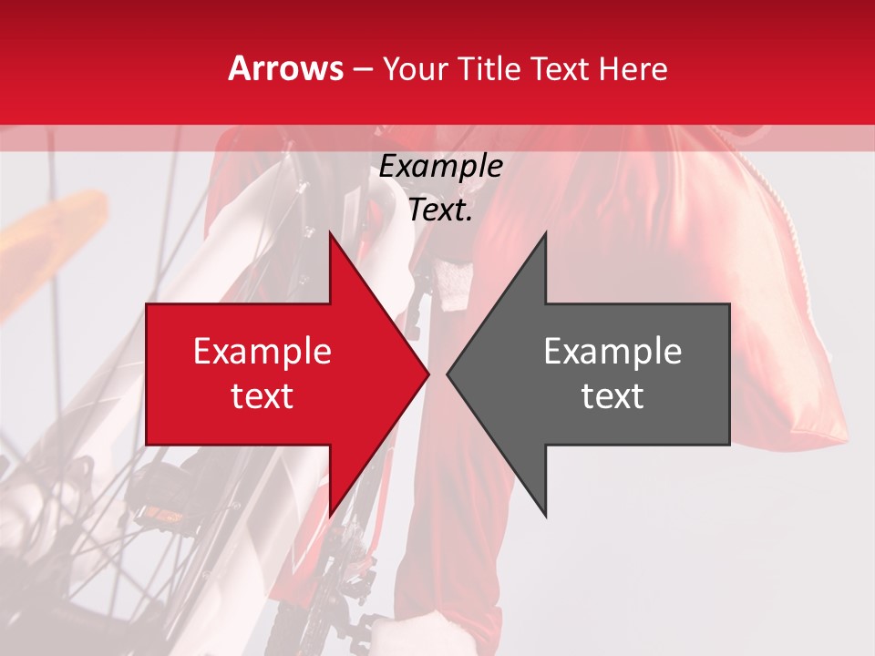 Santa Claus On A Bike PowerPoint Template