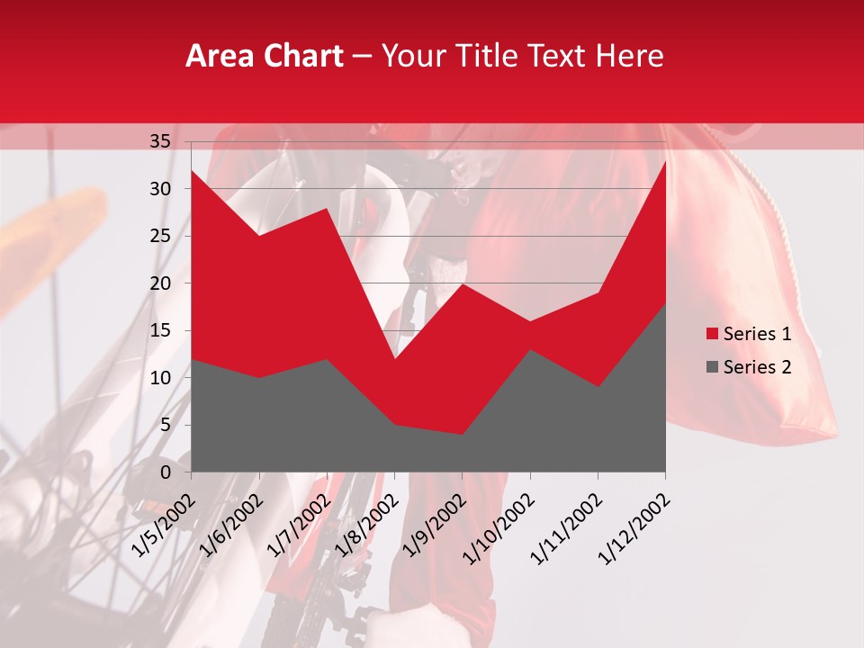Santa Claus On A Bike PowerPoint Template
