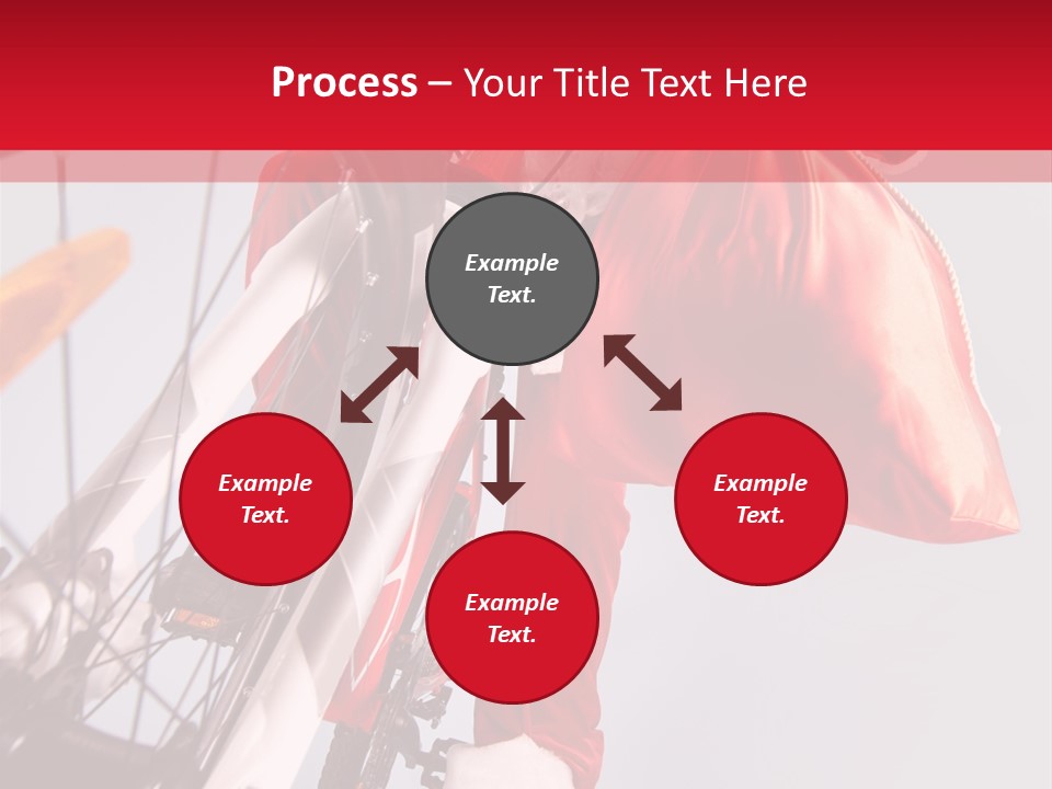 Santa Claus On A Bike PowerPoint Template