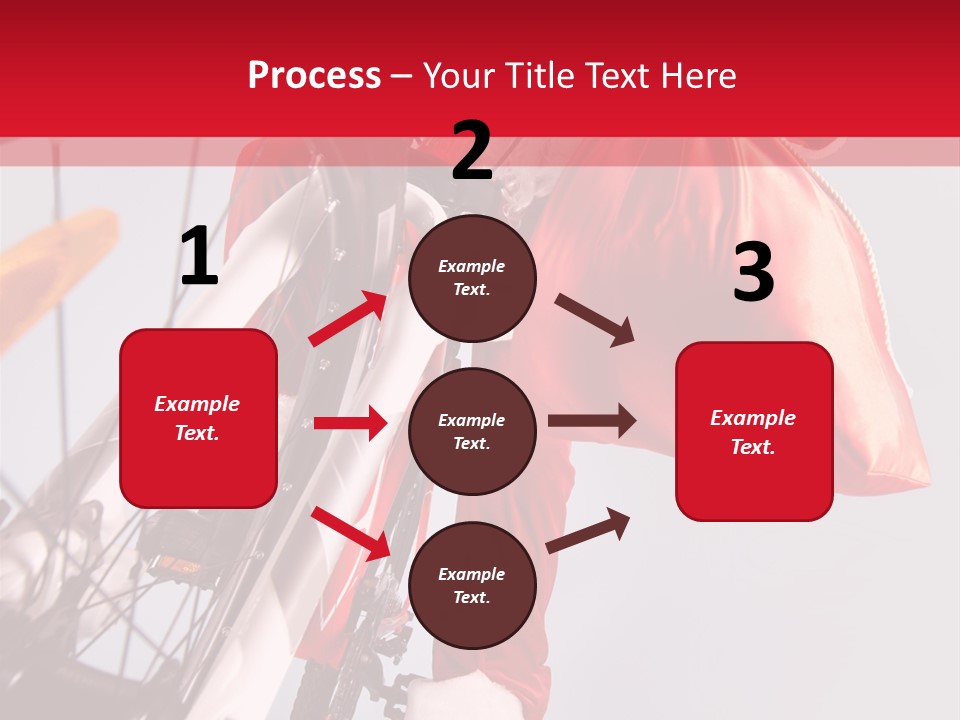Santa Claus On A Bike PowerPoint Template