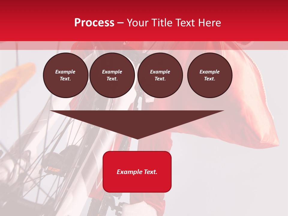 Santa Claus On A Bike PowerPoint Template