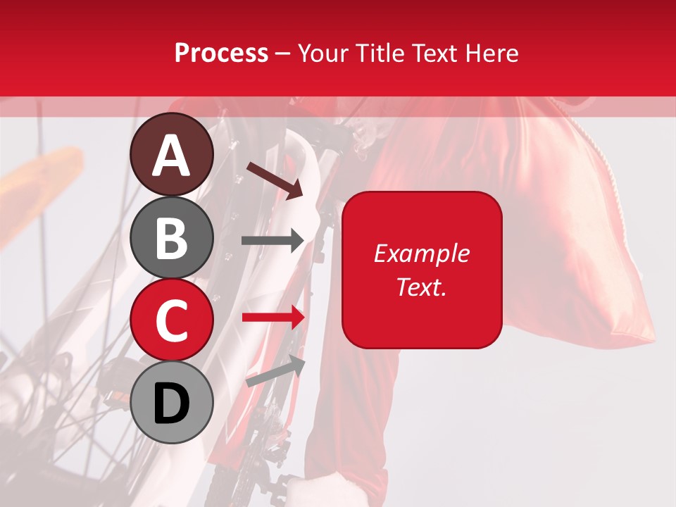 Santa Claus On A Bike PowerPoint Template