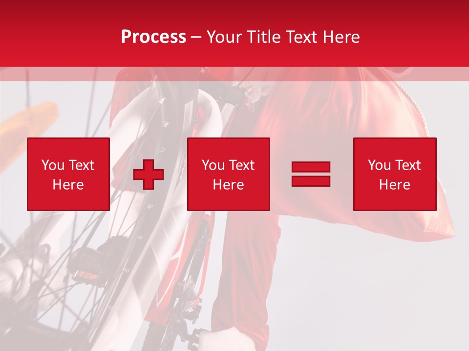 Santa Claus On A Bike PowerPoint Template