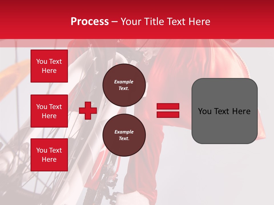 Santa Claus On A Bike PowerPoint Template