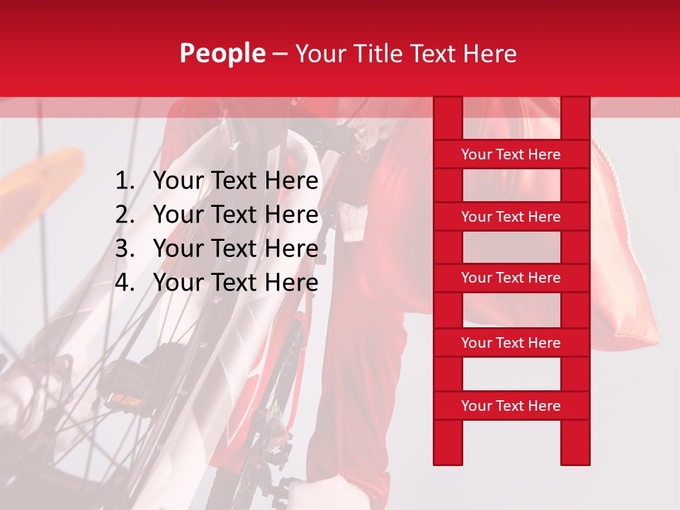 Santa Claus On A Bike PowerPoint Template
