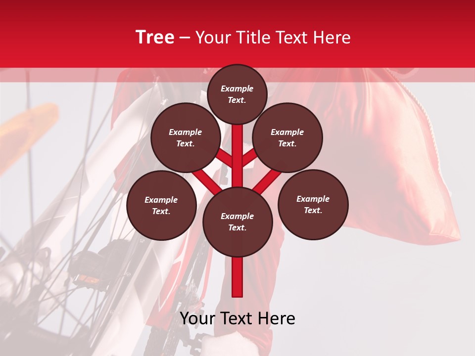 Santa Claus On A Bike PowerPoint Template