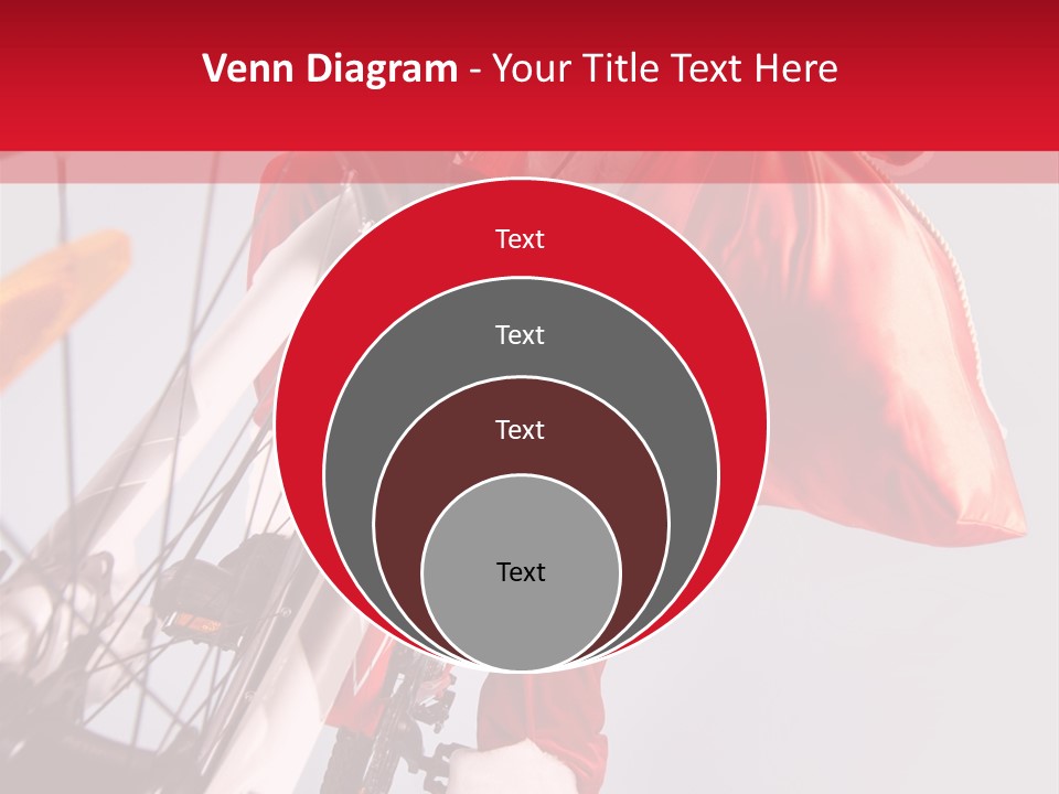Santa Claus On A Bike PowerPoint Template