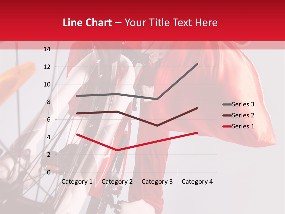 Santa Claus On A Bike PowerPoint Template