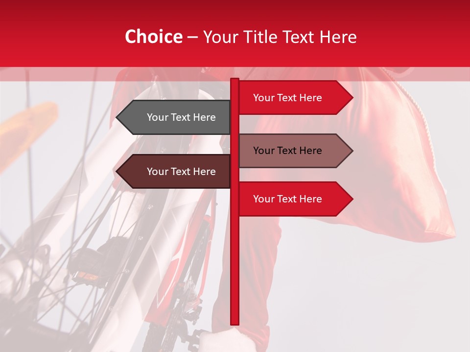 Santa Claus On A Bike PowerPoint Template