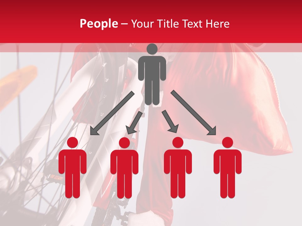 Santa Claus On A Bike PowerPoint Template