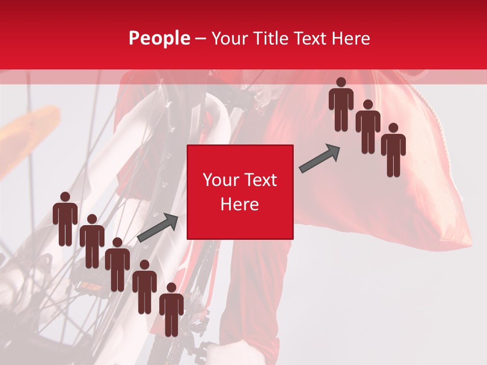 Santa Claus On A Bike PowerPoint Template