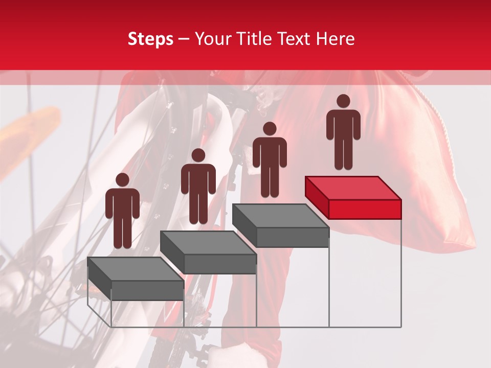 Santa Claus On A Bike PowerPoint Template