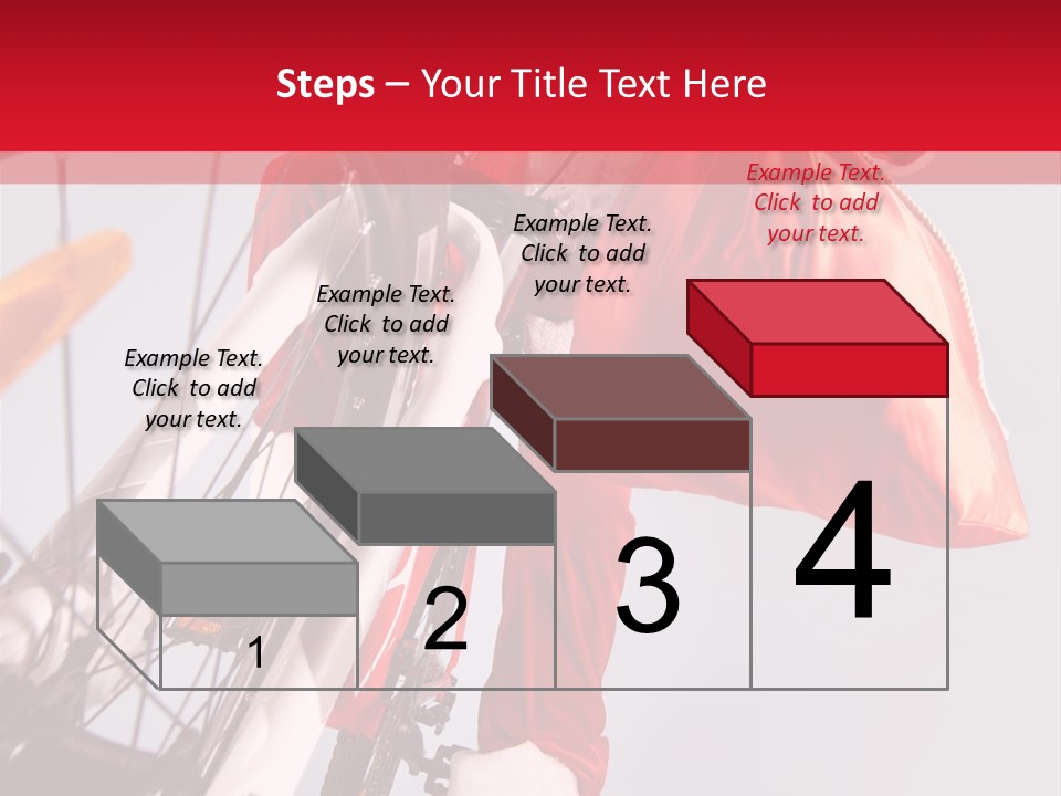 Santa Claus On A Bike PowerPoint Template