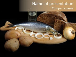 Seafood Cooking Plate PowerPoint Template