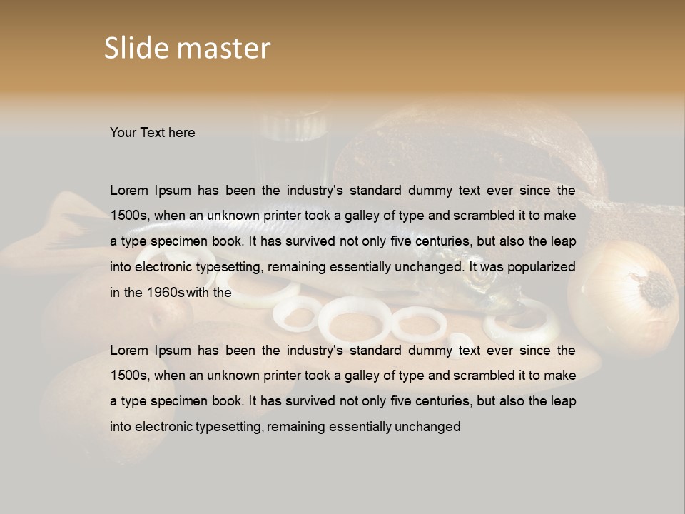 Seafood Cooking Plate PowerPoint Template