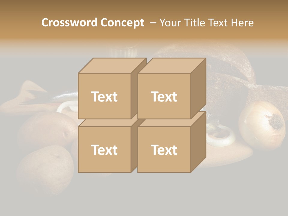 Seafood Cooking Plate PowerPoint Template