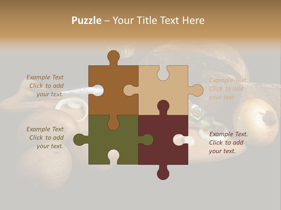 Seafood Cooking Plate PowerPoint Template