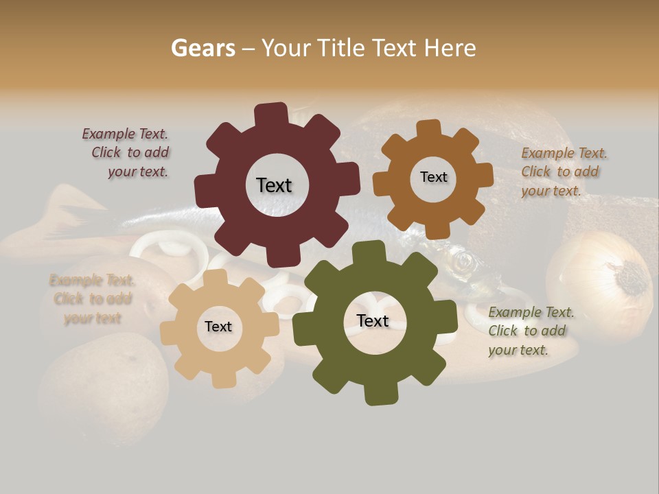 Seafood Cooking Plate PowerPoint Template