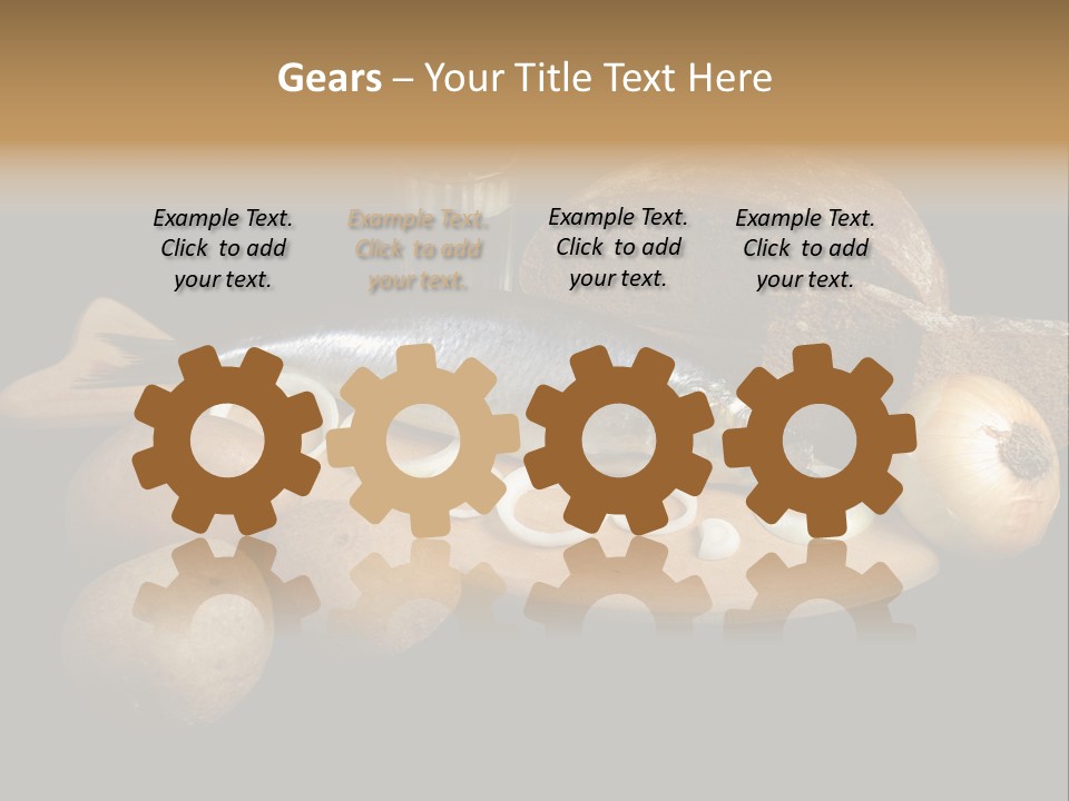 Seafood Cooking Plate PowerPoint Template