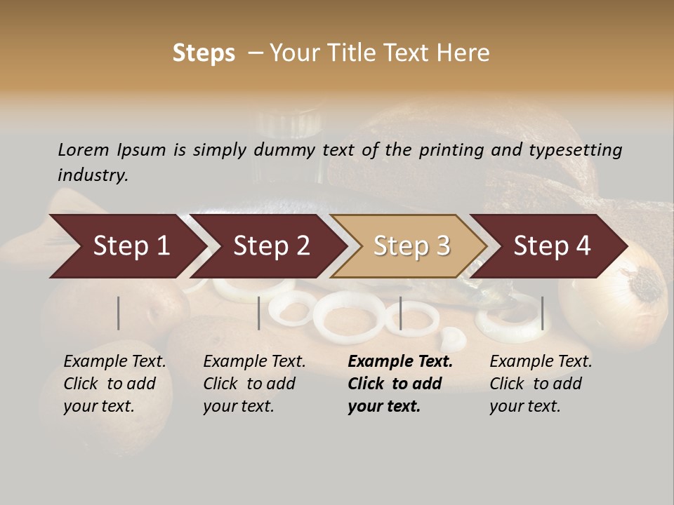 Seafood Cooking Plate PowerPoint Template