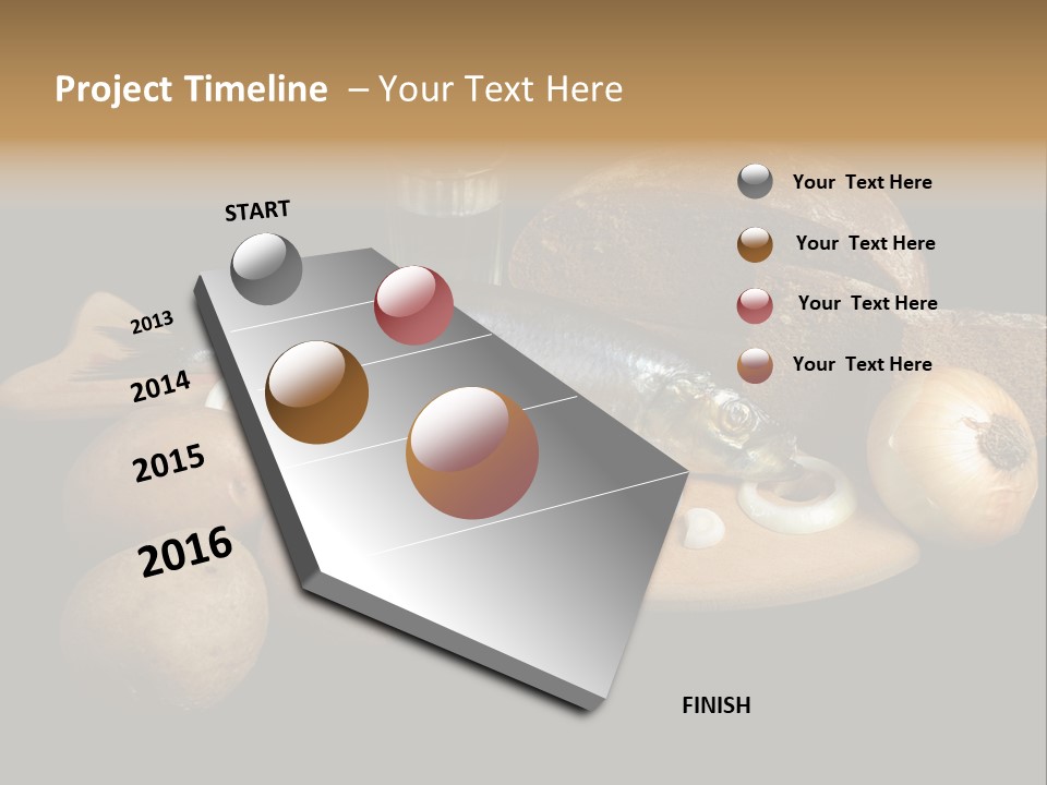 Seafood Cooking Plate PowerPoint Template