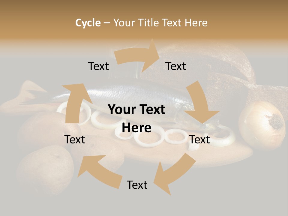 Seafood Cooking Plate PowerPoint Template